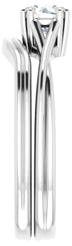 14K White 4.8 mm Round Solitaire Engagement Ring Mounting (9)