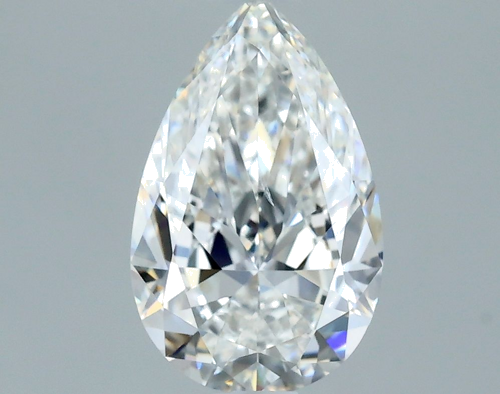 0.7 carat F-SI1 Natūralus Pear Deimantas (1)