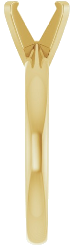 Sužadėtuvių Žiedas „Solitaire“ 14k yellow gold Square 5mm (4)