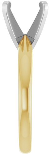 Sužadėtuvių Žiedas „Solitaire“ 14k yellow/white gold Round 9mm (4)