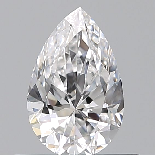 0.4 carat D-VVS2 Natūralus Pear Deimantas (1)