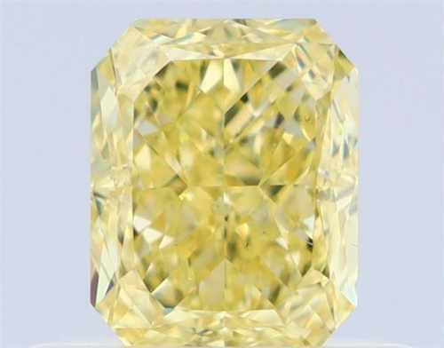 0.51 carat Fancy Intense Yellow-VS2 Natūralus Radiant Deimantas (1)