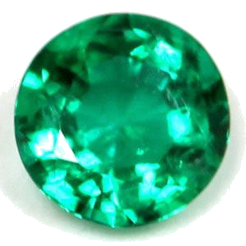 0.52 carat GREEN Round Smaragdas (1)