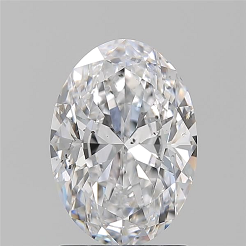1.71 carat D-SI2 Natūralus Oval Deimantas (1)