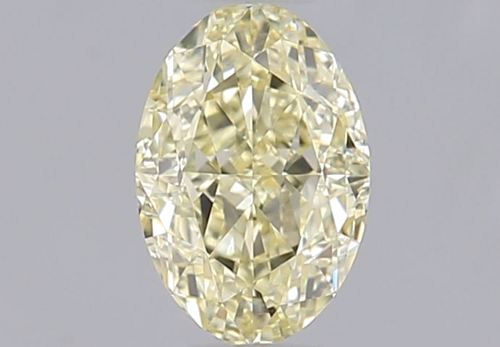 0.46 carat Fancy Light Yellow-IF Natūralus Oval Deimantas (1)