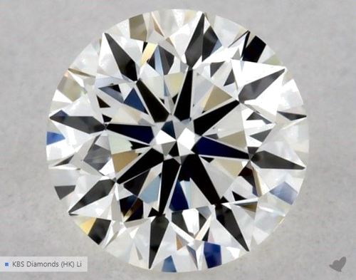 0.54 carat J-VVS1 Excellent cut Natūralus Round Deimantas (1)