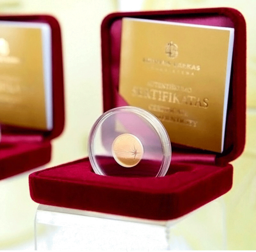 2016 Fizika Lietuva 5 eurų auksinė moneta (2)