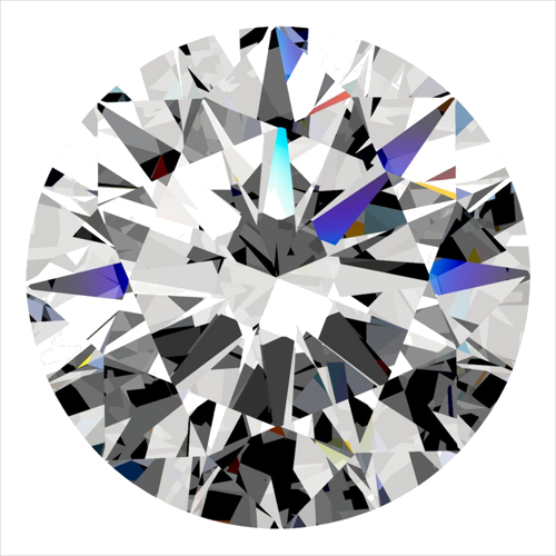 0.53 carat D-FL Excellent cut Natūralus Round Deimantas (1)