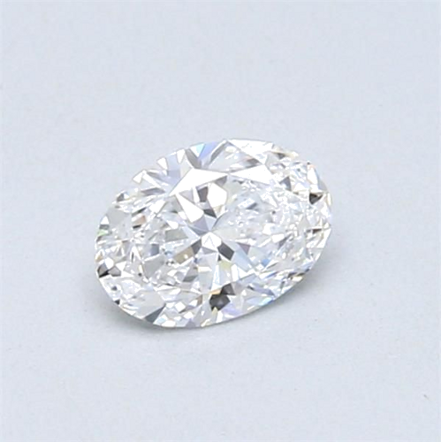 0.33 carat D-VVS1 Natūralus Oval Deimantas (1)