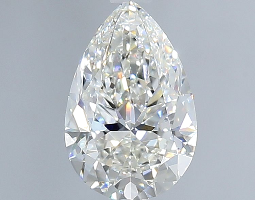 1.0 carat G-VS1 Natūralus Pear Deimantas (1)