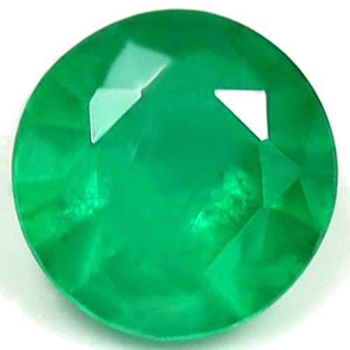 0.55 carat GREEN Round Smaragdas (1)
