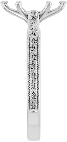 Sužadėtuvių Žiedas „Solitaire Sculptural“ 14k white gold Marquise 10mm x 5mm (4)