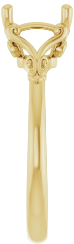 Sužadėtuvių Žiedas „Solitaire“ 585 Geltonojo Aukso Asscher 7mm (4)