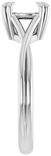 Sužadėtuvių Žiedas „Solitaire“ 585 Baltojo Aukso Round 8mm (4)