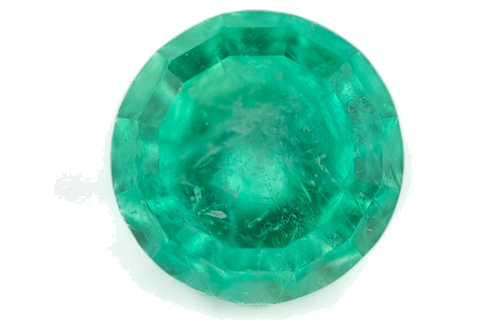 0.1 carat GREEN Round Smaragdas (1)