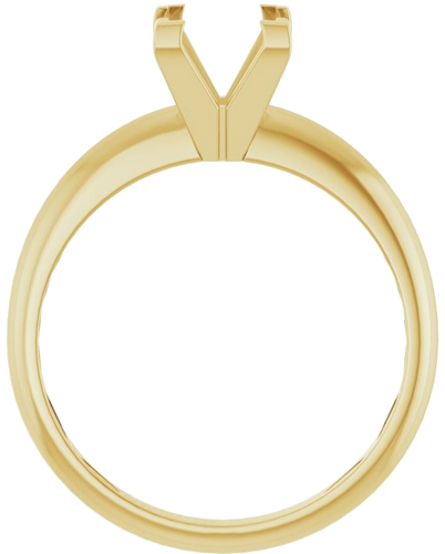 Sužadėtuvių Žiedas „V-End Solitaire“ 585 Geltonojo Aukso Square 6mm (2)