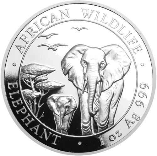 1 oz Dramblys 2015 Somalis sidabrinė moneta (1)