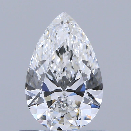 0.57 carat E-VVS1 Natūralus Pear Deimantas (1)