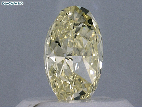 0.42 carat Fancy  Yellow-VS2 Natūralus Oval Deimantas (1)