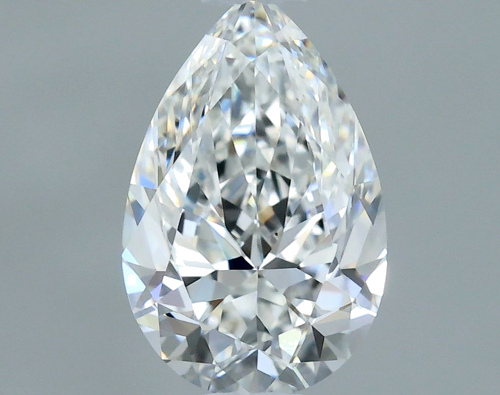 0.5 carat F-VS2 Natūralus Pear Deimantas (1)