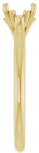 Sužadėtuvių Žiedas „Solitaire“ 14k yellow gold Round 6.5mm (4)