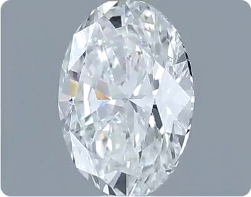 0.4 carat F-SI1 Natūralus Oval Deimantas (1)