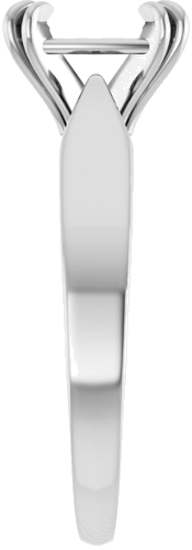 Sužadėtuvių Žiedas „Double Claw-Prong Solitaire“ 14k white gold Elongated Cushion 8mm x 6mm (4)