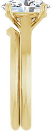 14K Yellow 10x8 mm Oval Solitaire Engagement Ring Mounting (9)