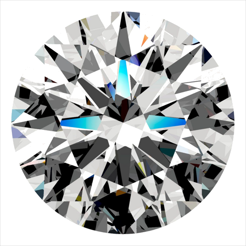 0.51 carat E-VVS2 Excellent cut Natūralus Round Deimantas (1)