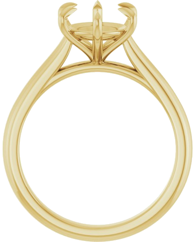 Sužadėtuvių Žiedas „Claw-Prong“ 14k yellow gold Oval 10mm x 8mm (2)