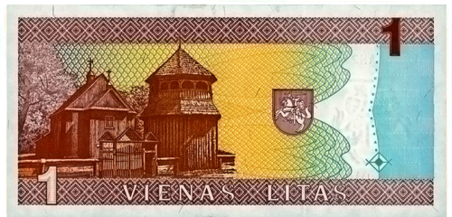 1 litas Žemaites banknote 1994 Lietuva (2)