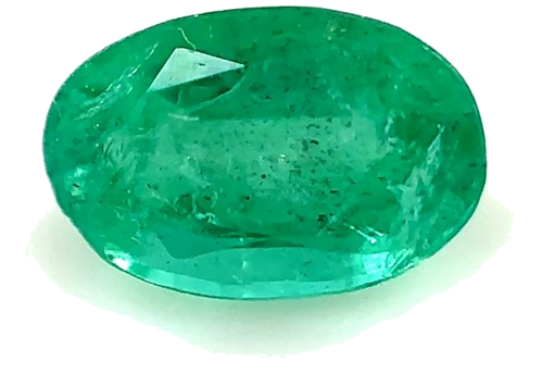 0.45 carat GREEN Oval Smaragdas (1)