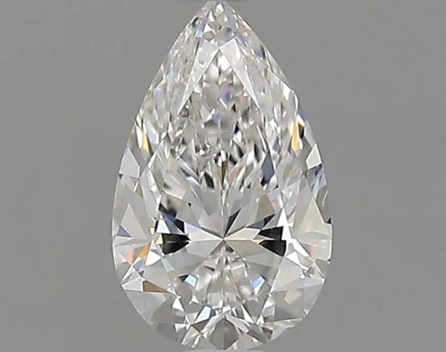 0.7 carat D-SI1 Natūralus Pear Deimantas (1)