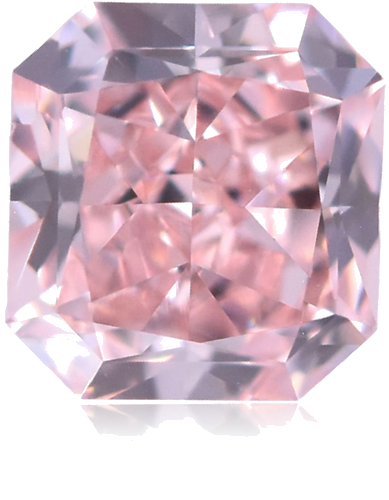 0.46 carat Fancy Orangey Pink-VS1 Natūralus Radiant Deimantas (1)