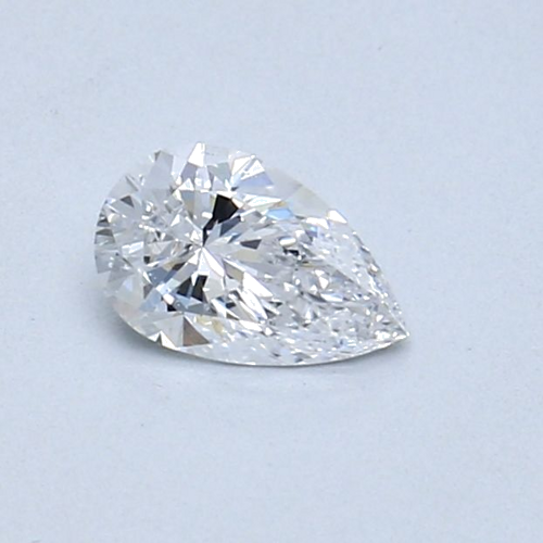 0.3 carat D-VS2 Natūralus Pear Deimantas (1)