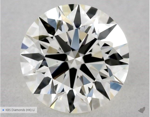 0.57 carat K-VVS1 Excellent cut Natūralus Round Deimantas (1)