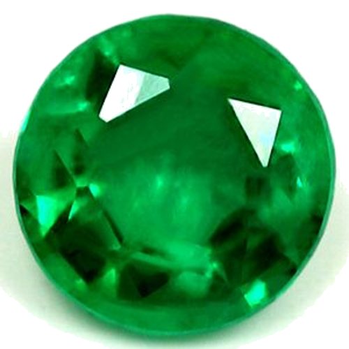 0.43 carat GREEN Round Smaragdas (1)