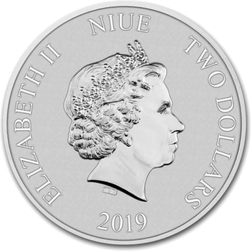 2019  Darth Vader Star Wars N. Zealand 1 oz silver coin (2)