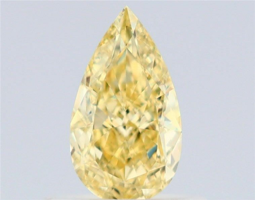 0.56 carat Yellow-VS1 Natūralus Pear Deimantas (1)