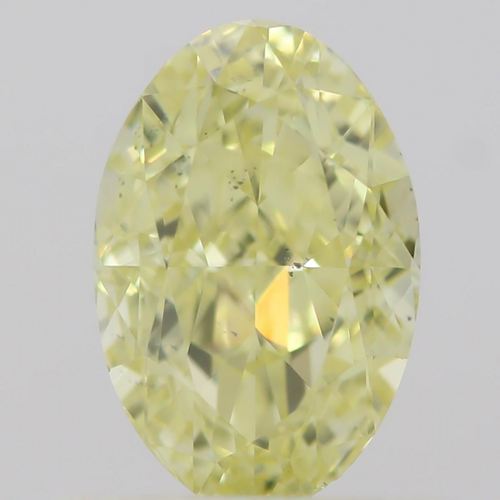 0.6 carat Fancy  Yellow-SI1 Natūralus Oval Deimantas (1)