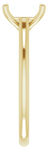 Sužadėtuvių Žiedas „Solitaire“ 750 Geltonojo Aukso Emerald 7mm x 5mm (4)