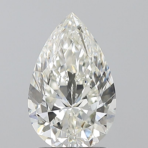 1.7 carat I-SI2 Natūralus Pear Deimantas (1)