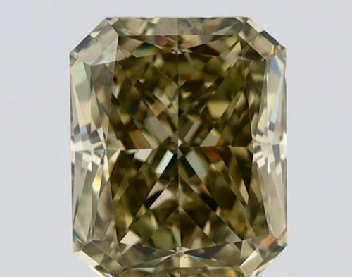 1.02 carat Fancy Dark Gray Greenish Yellow-VS1 Natūralus Radiant Deimantas (1)