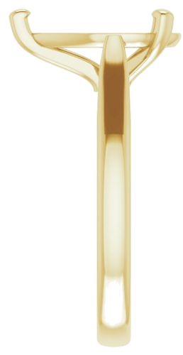 14K Yellow 12x8 mm Pear Engagement Ring Mounting (4)