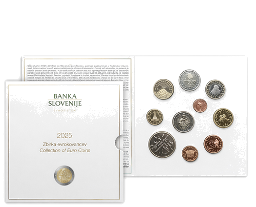 2025 Slovėnija Euro monetų rinkinys su proginėmis monetomis (1)