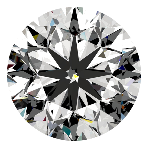 0.4 carat E-VVS2 Very Good cut Natūralus Round Deimantas (1)