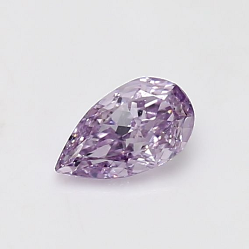 0.49 carat Fancy Intense Pinkish Purple-SI2 Natūralus Pear Deimantas (1)