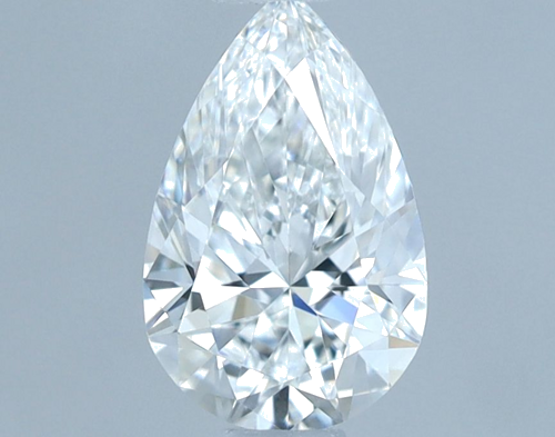 0.5 carat E-VVS2 Natūralus Pear Deimantas (1)