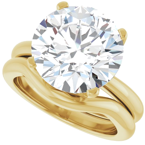 Sužadėtuvių Žiedas „Solstice Solitaire®“ 10k yellow gold Round 12mm (10)