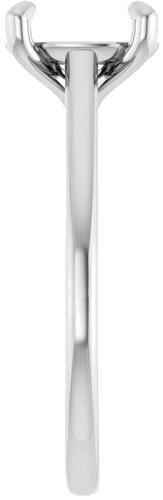 Sužadėtuvių Žiedas „Solitaire“ 950 Platinos Oval 9mm x 7mm (4)